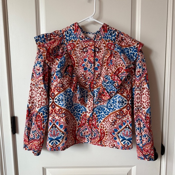 XiRENA Multicolor Patterned Blouse - Picture 1 of 9